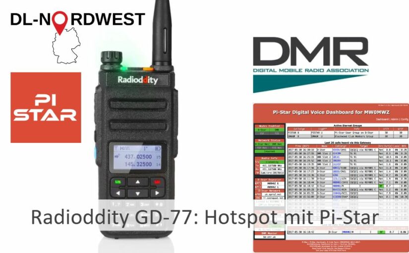 Radioddity GD-77 mit Pi-Star als Hotspot nutzen