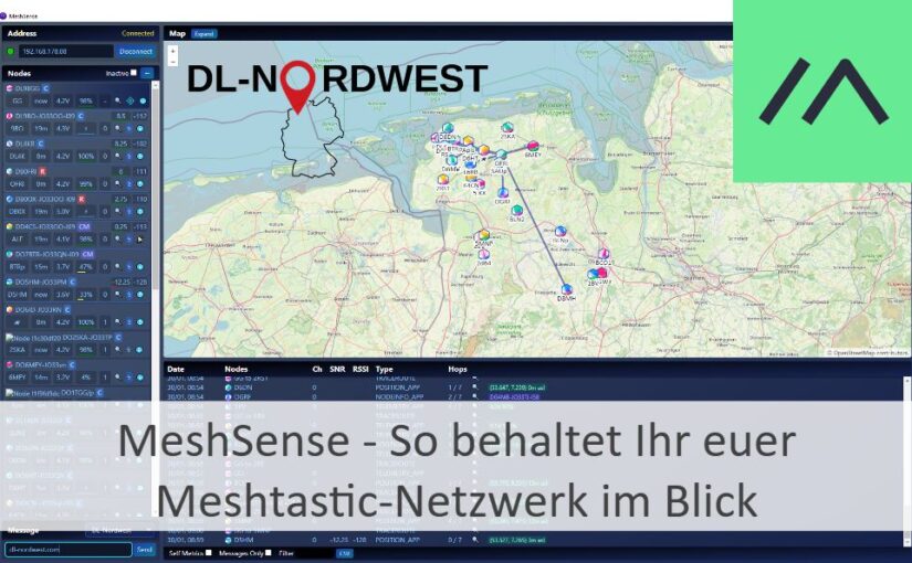 MeshSense – So behaltet Ihr euer Meshtastic-Netzwerk im Blick