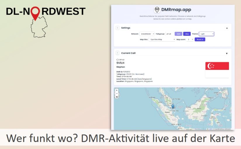 Wer funkt wo? DMR-Aktivität live auf der Karte
